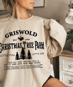 Griswold Christmas Tree Farm Christmas Sweatshirt Sweatshirt White S