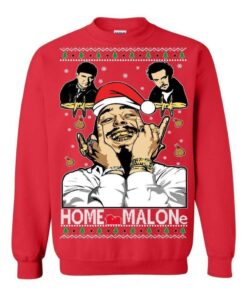 Home Malone Christmas Sweatshirt Sweatshirt Red S