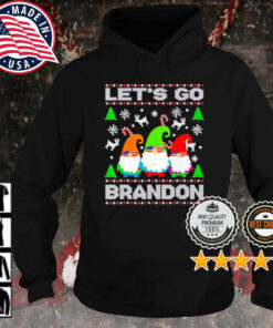 Let's Go Brandon Gnome Sweatshirt Hoodie Black S