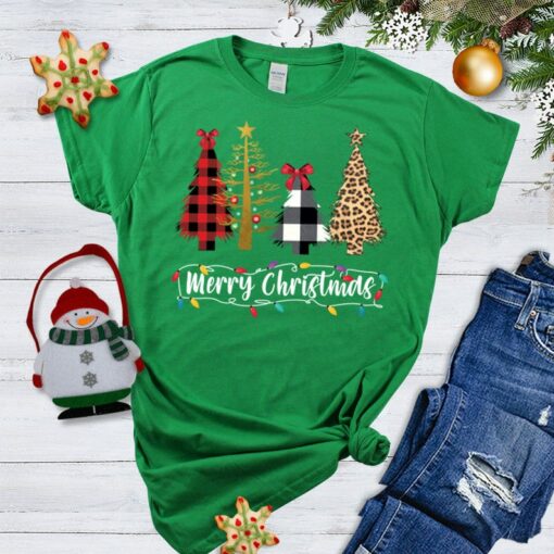 Merry Christmas Shirt for Women Men, Christmas Matching Family Shirt Unisex T-Shirt Green S