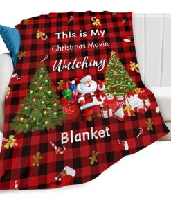 Super Soft Cozy Soft Throw Blanket High Quality Microfiber All Season Bed Blanket Christmas Movie Watch Blanket Fleece Blanket Red 30x40