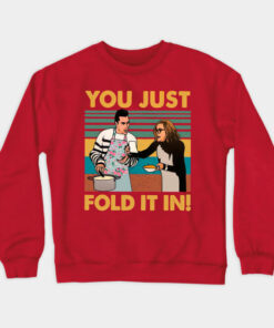 You Just Fold It In Vintage Sweatshirt Sweatshirt Red S